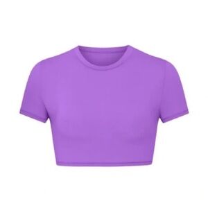 SKIMS Vibrant Purple Crop Top